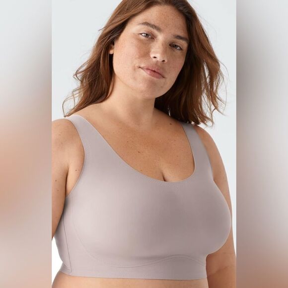 True & Co NWT True Body Lift Scoop Neck Bra in Mink Size XS - Picture 3 of 4